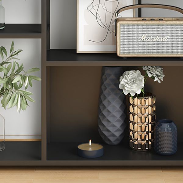 Metal Rectangle Open Bookcase Scandinavian Home Office Etagere Bookcase