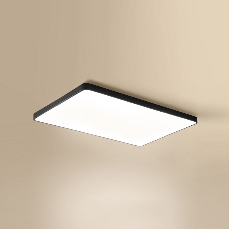 Lámpara de techo LED de geometría empotrada contemporánea para dormitorio