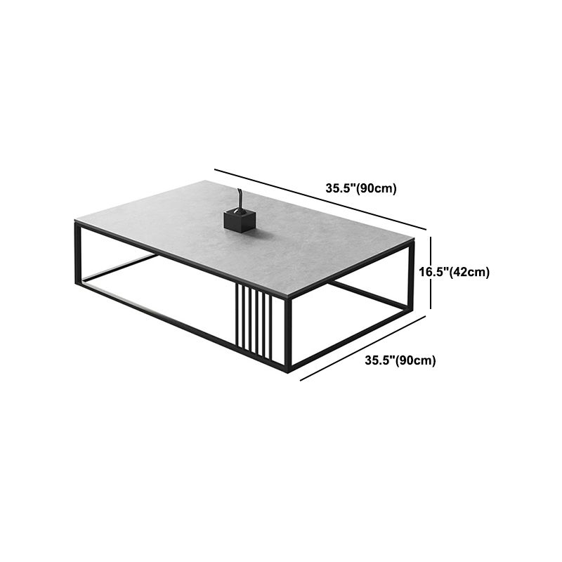 Slate Rectangular Coffee Table Frame 1 Coffee Table Minimalist