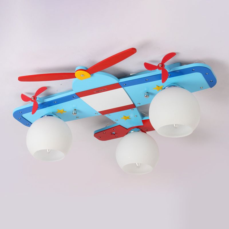 Airplane Shape Flush Mount Light Kindergarten Children Room Ceiling Light