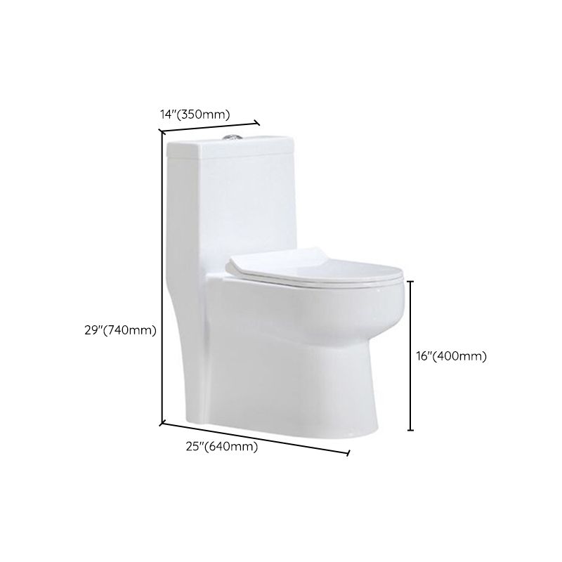 Modern Siphon Jet Toilet Floor Mount Urine Toilet with Toilet Seat
