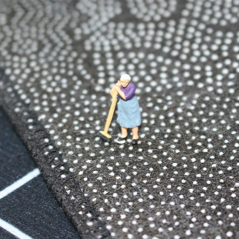 Colorful Color Block Soft Rug Abstract Style Loom Rug for Bedroom