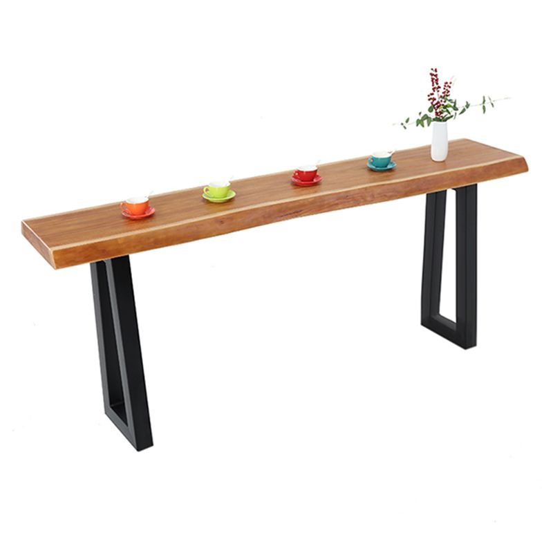 Industrial Style Pub Dining Set 1/2/5 Pcs Rectangular Solid Wood Pub Set for Home