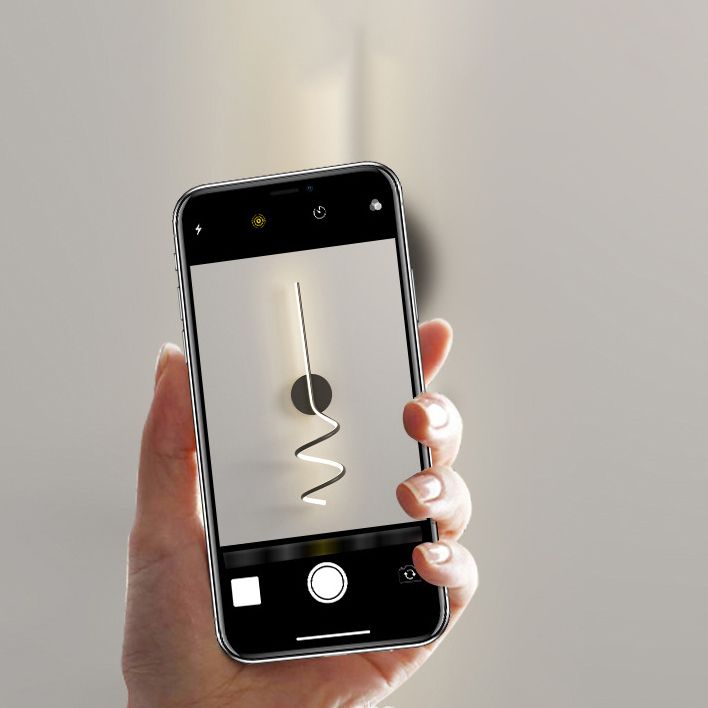 Moderno conciso conciso a parete a parete in alluminio sconde a parete lineare con ombra silicone