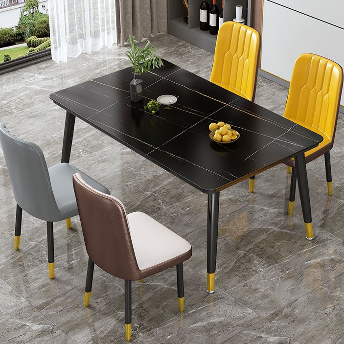 Hedendaagse standaard gesinterde stenen top eettafel rechthoek eettafel voor keuken