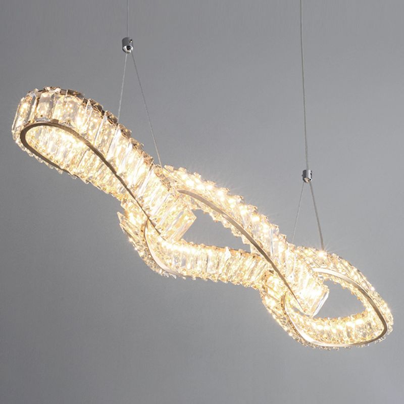 Modern Dining Chandelier Pendant Kitchen Dining Room Crystal Hanging Light Fixture