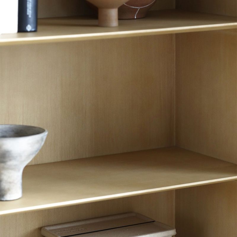 Rectangle Storage Cabinet Solid Wood Bar Pulls Cabinet with Doors