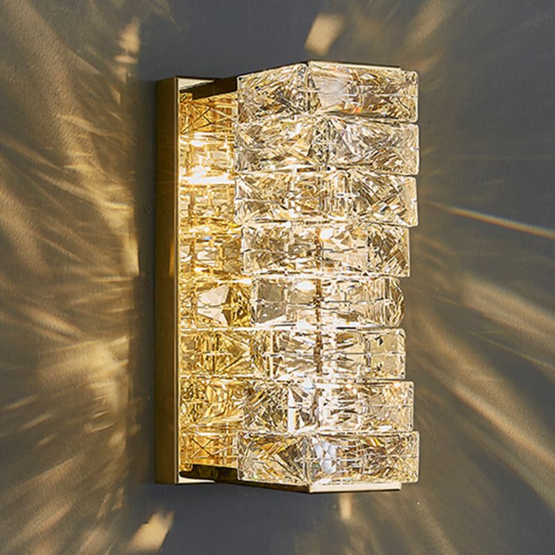 Geometrische Wandlampen moderner Kristallwandleuchten für Wohnzimmer