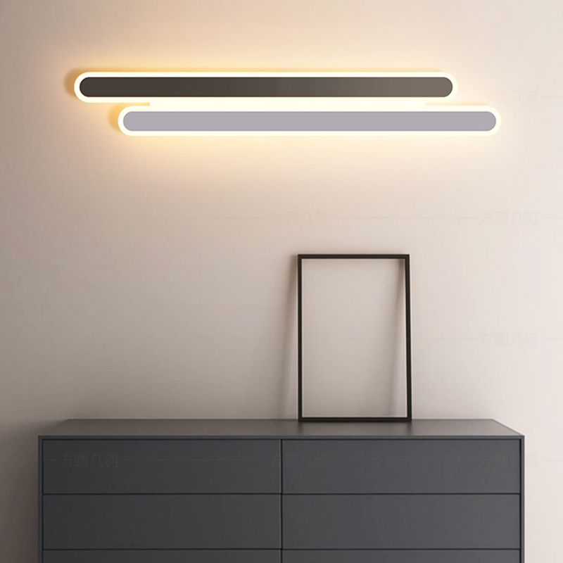 Modern Style Wall Mount Light LED Wall Sconce Light with Acrylic Shade for Bedroom