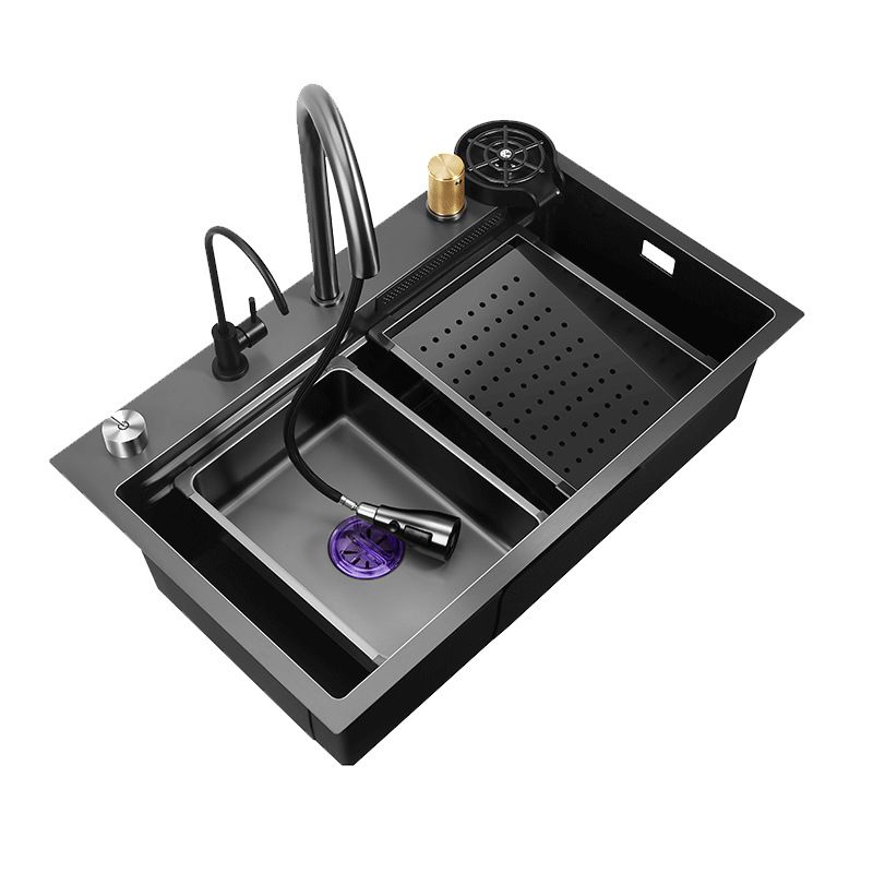 Modern Style Kitchen Sink Noise-cancelling Design Kitchen Double Sink