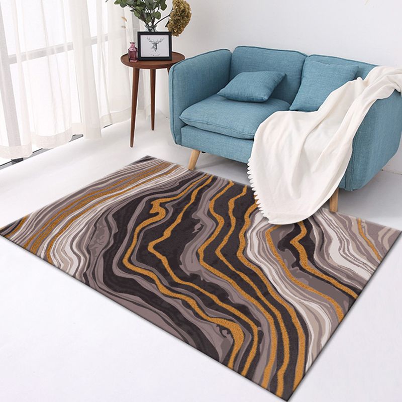 Abstrakter Malerei Teppich Polyester Indoor Teppich waschbarer Teppich für Wohnzimmer, Büro