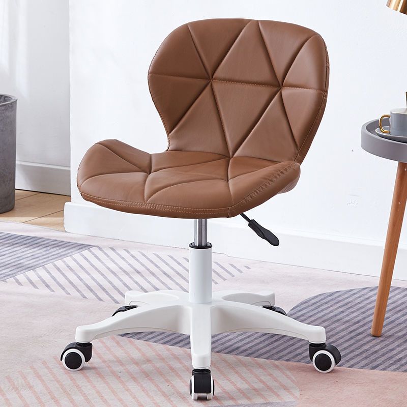 Armless Chair22.4" L x18.5"W x25.9H" Swivel Wheels Chair for Living Room