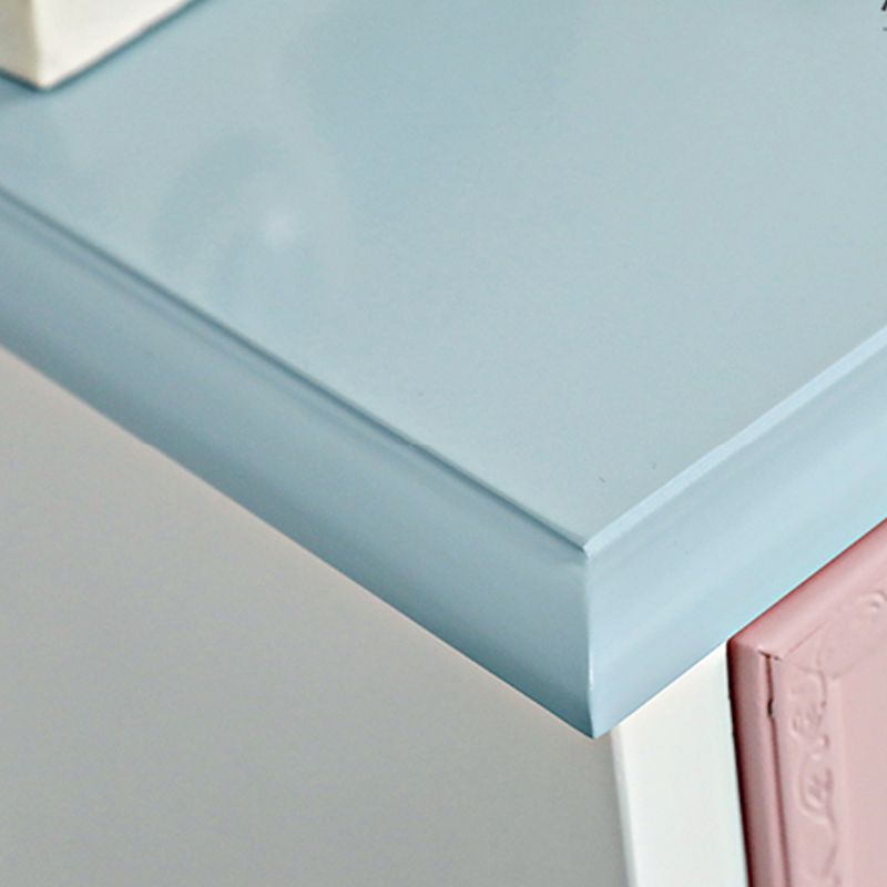 Nautical Engineered Wood Storage Chest Bedroom Chest with Drawers