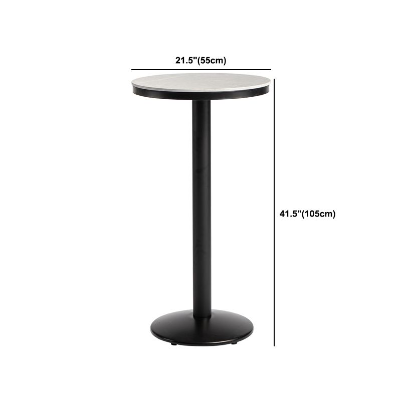 Industrial 1/2/3 Pieces Round Bar Table Set Sintered Stone Bar Table Set for Home Use