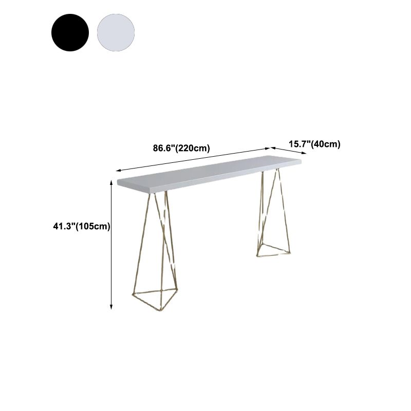 Solid Wood Bar Table Rectangle Dining Table for Kitchen Living Room Coffee Room