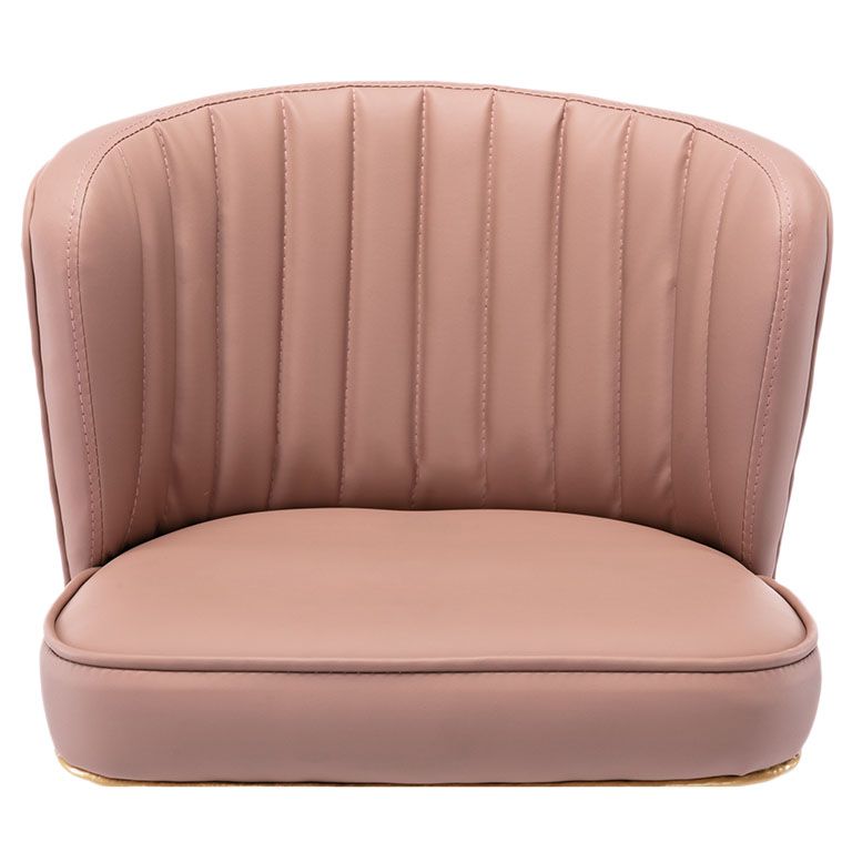 Scandinavian Footrest Checkout Counter Stool Matte Finish PU Leather Barstool