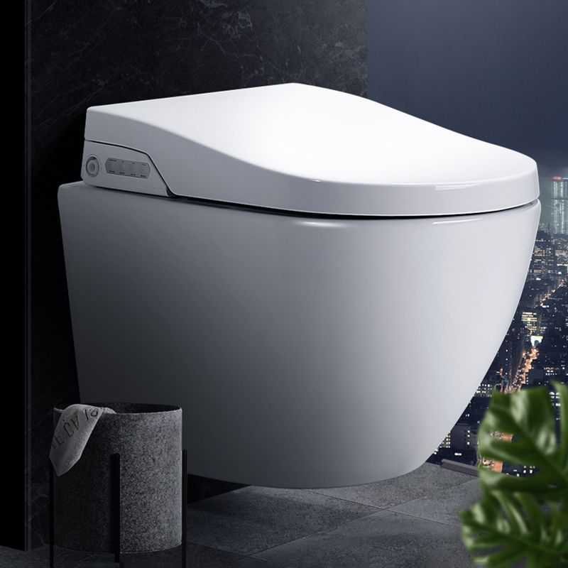 Modern Wall Mounted Bidet Foot Sensor White Temperature Control