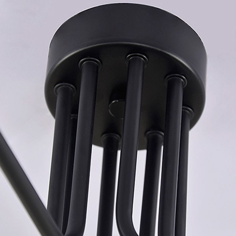 Metalen hanglamp in pistoolvorm, industriële stijl, hanglamp voor woonkamer in zwart