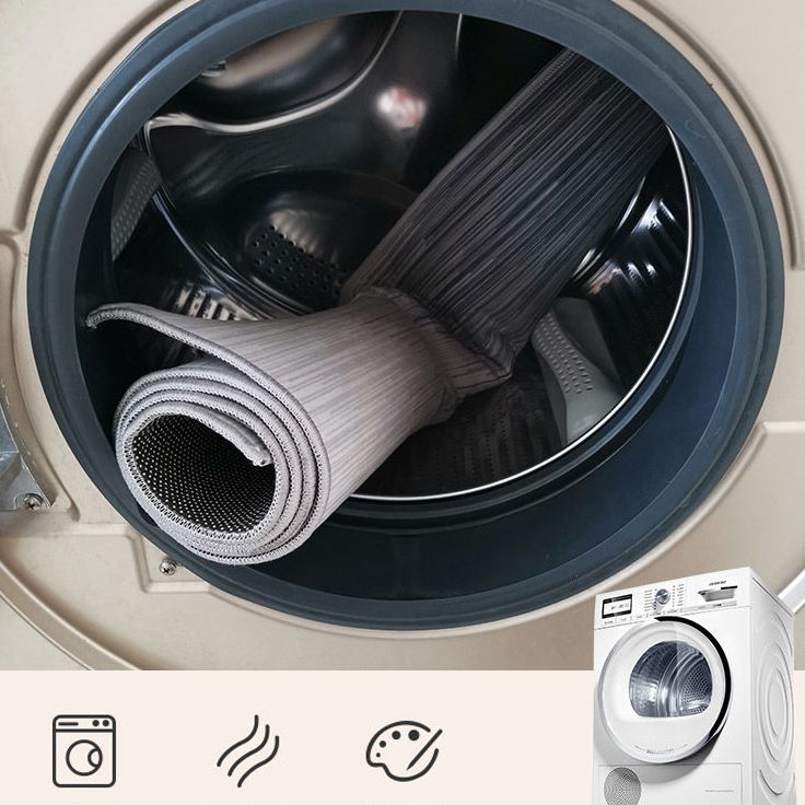 Light Color Abstract Lines Print Rug Polyester Casual Carpet Non-Slip Backing Indoor Rug for Living Room