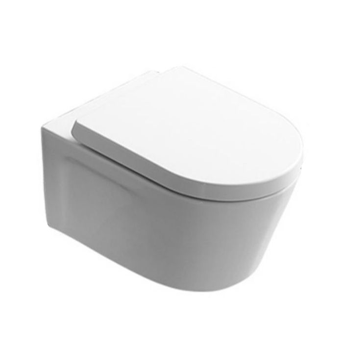 Contemporary Toilet Bowl One Piece Toilet Wall Mount Porcelain Flush Toilet
