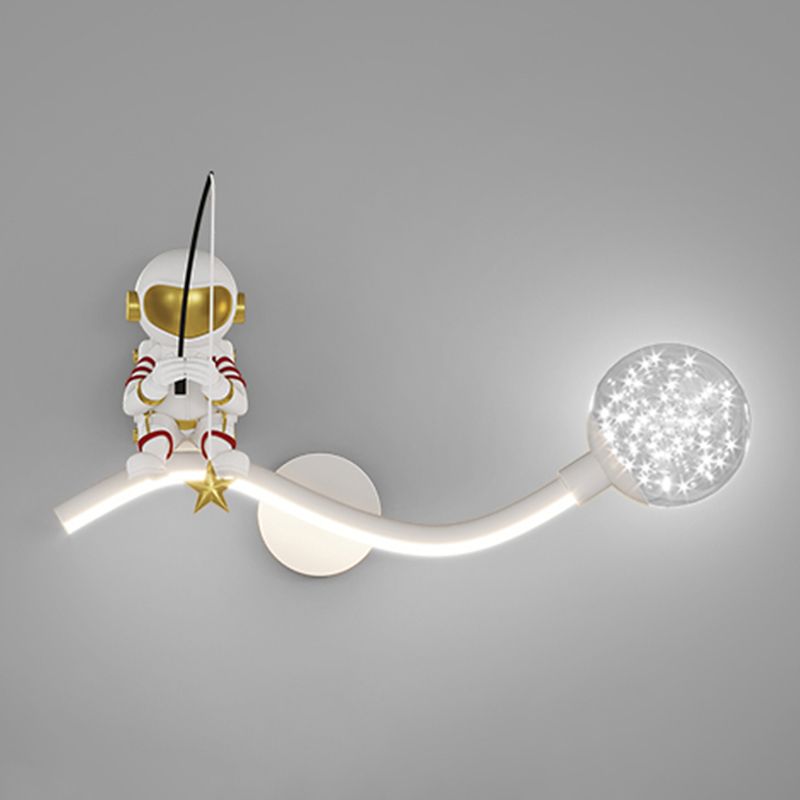 Modern LED Wall Mount Light Children Wall Light with Silica Gel Shade for Bedroom