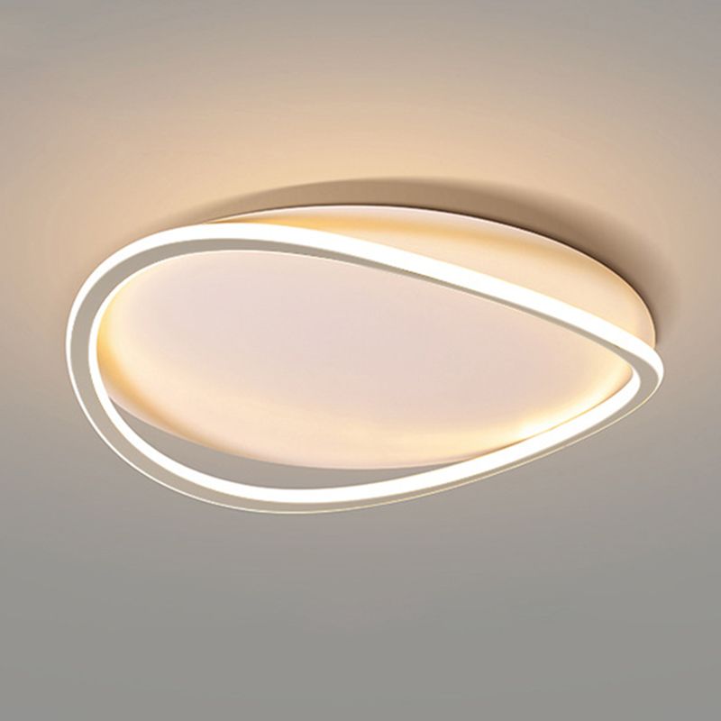 Plafonnier LED artistique moderne, montage circulaire en aluminium avec abat-jour en acrylique