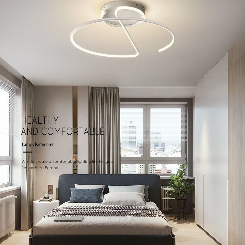 Modern Style Led Flush Mount Lighting High Brightness Metal Linear Led Ceiling Light for Corridor