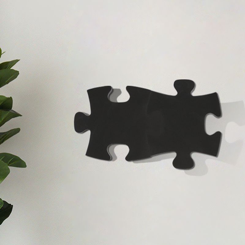 Puzzlernleuchte Licht moderne Acrylschwarz/Weiß -LED -Wandlicht in warmem/weißem Licht für Wohnzimmer