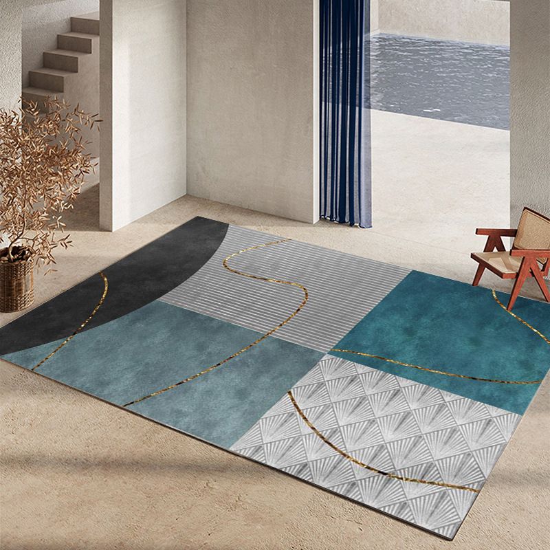 Contemporary Area Rug Gorgeous Washable Indoor Rug Stain Resistant Area Carpet for Living Room