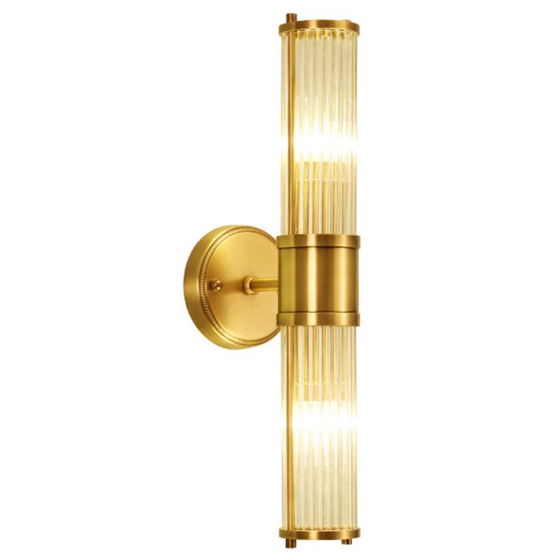Modern Simple Copper Vanity Light Cylinder Shape Vanity Lamp for Shower Room