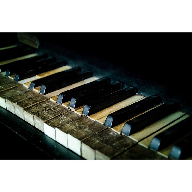 Eco-friendly Piano Hobby Mural Decorative Wallpaper for Sitting Room