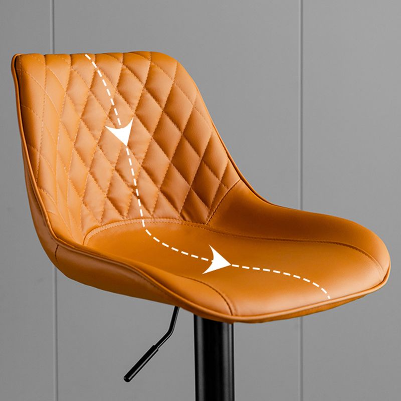 Dining Room Nordic Leather Bar Stool Modern Adjustable Height Stool