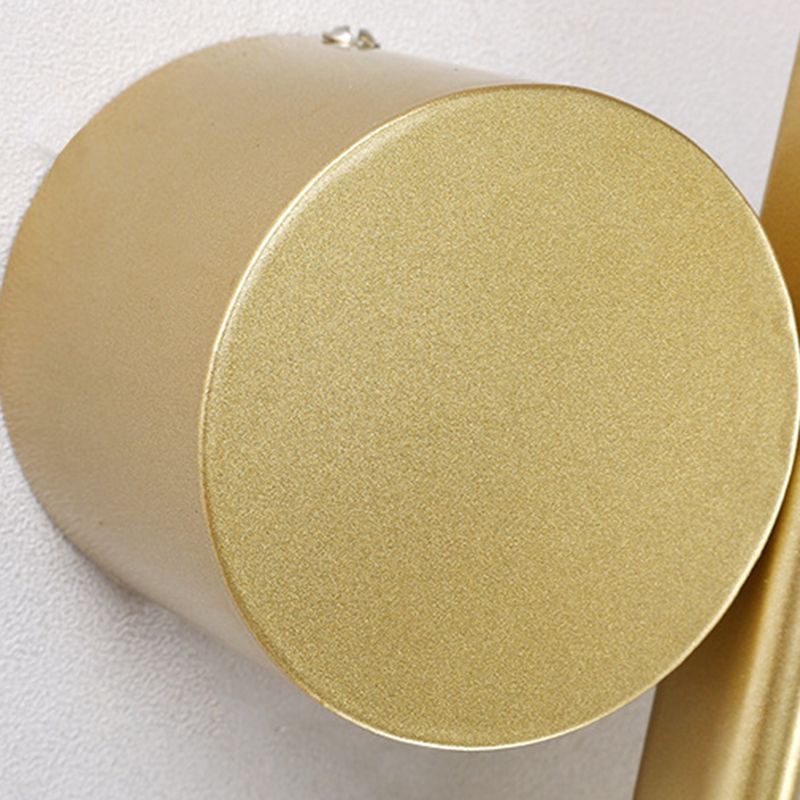 3-Light Contemporary White/Black Wall Mounted Sconce Metal Wall Light for Bedroom