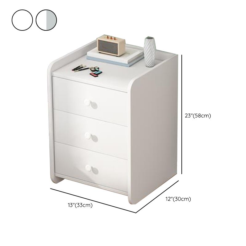 Contemporary Night Table Storage Accent Table Nightstand with 2/3 Drawers for Bedroom
