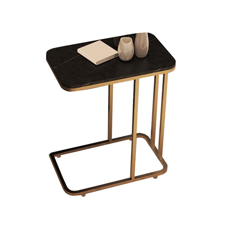 19.7" W Modern End Table Rectangular Slate C Sofa Side Table