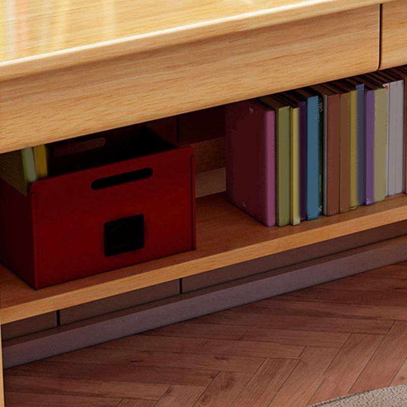 Solid Wood Adjustable Kids Desks 23.6"W Kids Writing Desk with drawers