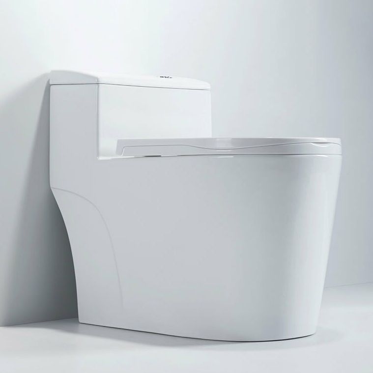 Modern Ceramic Toilet Bowl One Piece Flush Toilet with Toilet Seat
