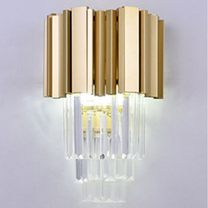 Post-Modern Wall Sconce Metal Sconce Lighting in Gold for Living Room