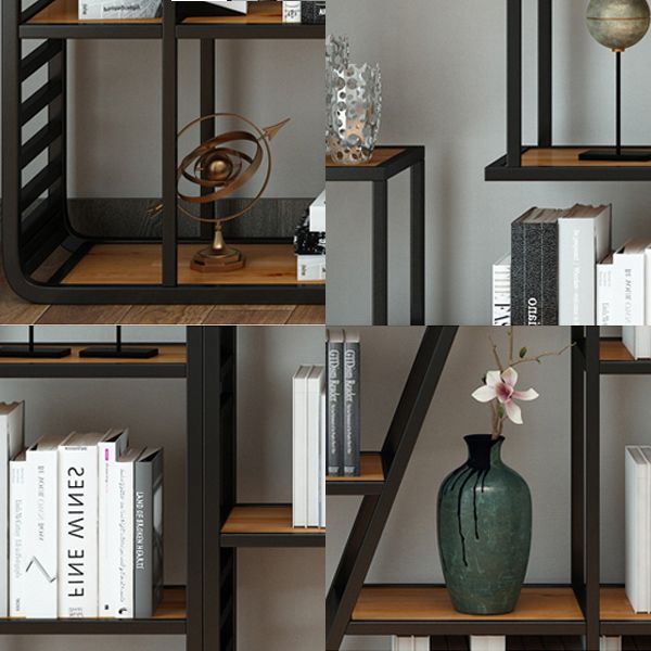 Geometric Shelf Bookcase Modern Metal Bookshelf for Home Office