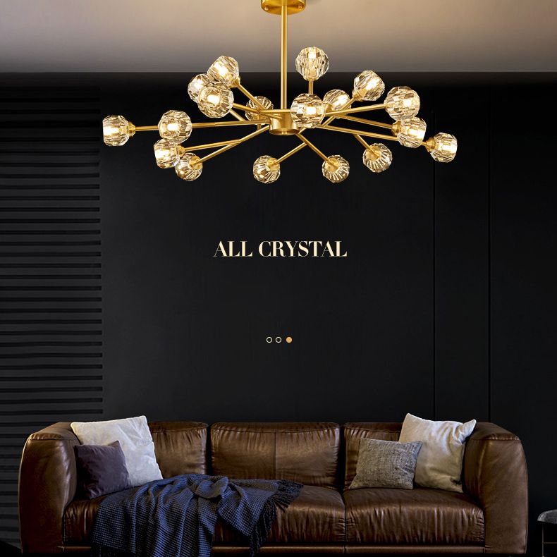 Luces de techo colgantes de rociado de estilo de lujo posmodernos