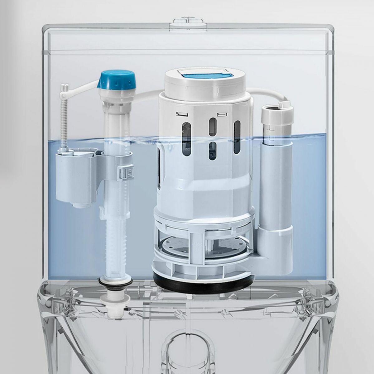 Traditional Flush Toilet All-In-One Floor Mounted Siphon Jet Porcelain Toilet