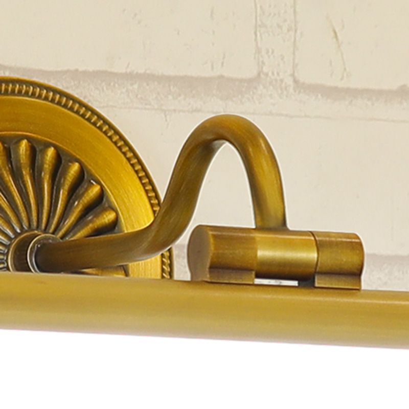 Luces de tocador de pared de luz LED de latón minimalista para el baño de baño de baño