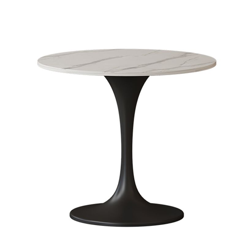 Round Dining Table Set with Metal Base 1/5 Pieces Modern Dinette Set for Kitchen