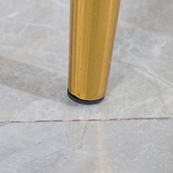 Glam Backrest Armless Counter Stool Iron Cafe Bar Stool with Pedal and Cushion