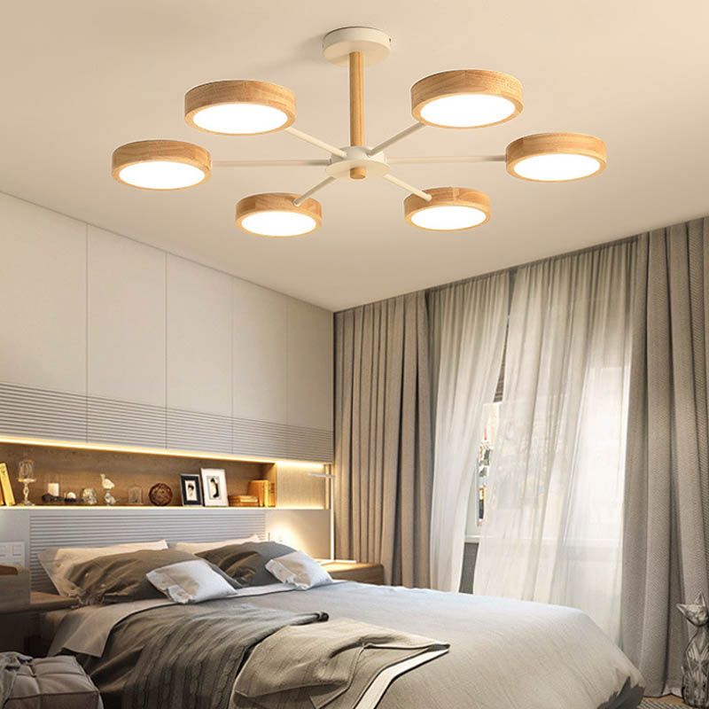 Lámparas de lámpara de lámpara de metal de forma de geometría de estilo contemporáneo