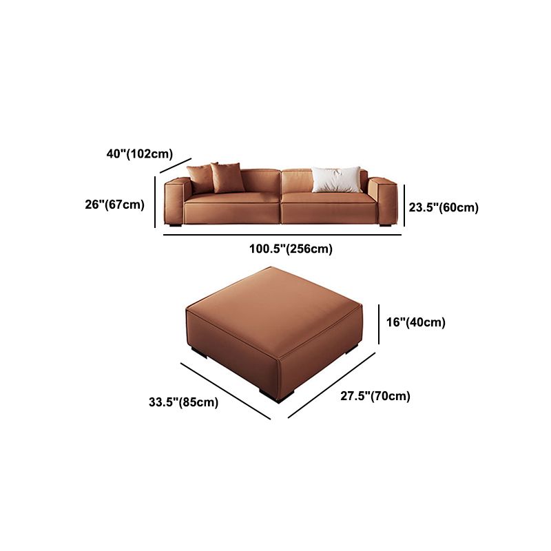 Contemporary Tight Back Square Arm Sofa/Sectional with Durable for Living Room