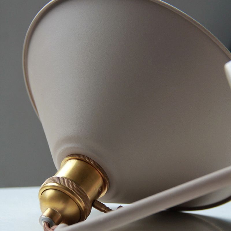 Moderne kreative Kegel Hängende Wandleuchten schmiedeeisere Makkaronwandlampe für Innenräume