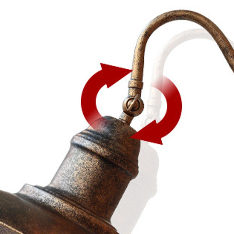 1-Light Industrial Style Wall Sconce Metal Sconces Light in for Outdoor