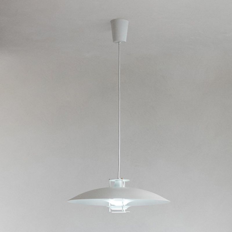 1 Luz de colgante colgante único de estilo moderno de metal para restaurante para restaurante