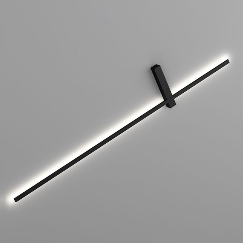Metal Linear Shape Wall Sconce Modern Style 1 Light Wall Light Sconce